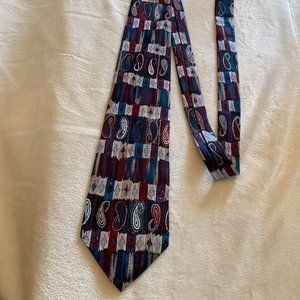 EUC Wembley Silk Tie Paisley Print